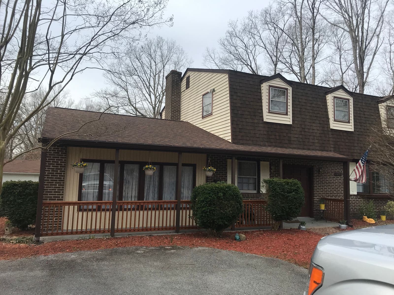 Brick ranch-style house due for an exterior clean